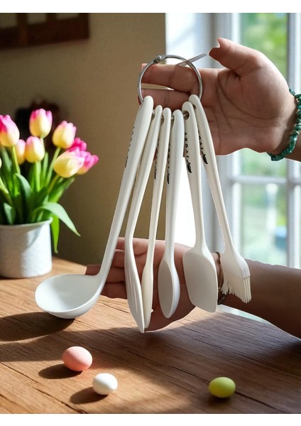 6 Parça Silikon Set Beyaz 20 cm fiyatları