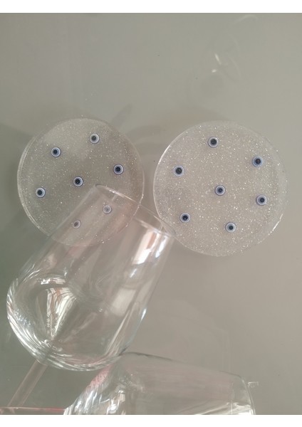 1adet NAZAR BONCUKLU Bardak Altlığı Epoksi Şık Tasarım Özel Seri(Renk Için Özel Sipariş Alınır) fırsatları