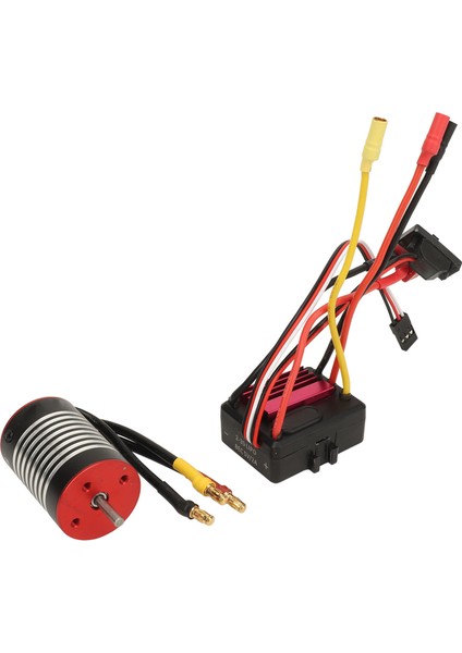 Rc Fırçasız Esc 35A 4 Kutuplu Yüksek Burulma Su Geçirmez Alüminyum Alaşım Rc 2430 Fırçasız Motor 1/16 1/18 Rc Araba Için 3200KV (Yurt Dışından) fiyatları
