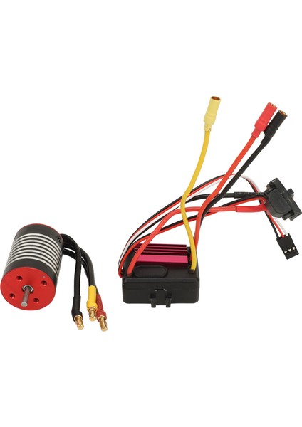 Rc Fırçasız Esc 35A 4 Kutuplu Yüksek Burulma Su Geçirmez Alüminyum Alaşım Rc 2430 Fırçasız Motor 1/16 1/18 Rc Araba Için 3200KV (Yurt Dışından) modelleri