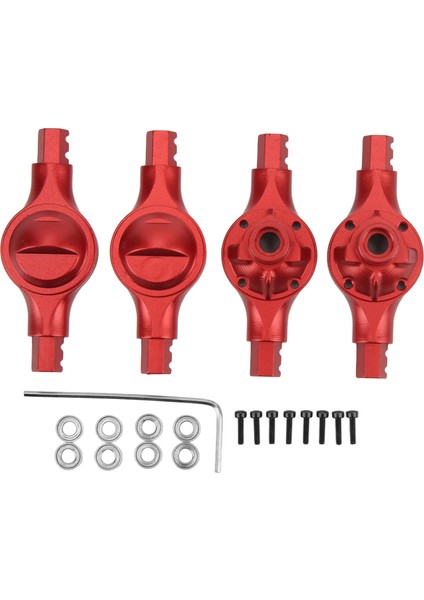 Alüminyum Alaşımlı Ön Arka Aks Muhafazası Değiştirilebilir Dalı Aks Kabuk Xiaomi Jimny XMYKC01CM 1/16 Rc Araba Kırmızı (Yurt Dışından)