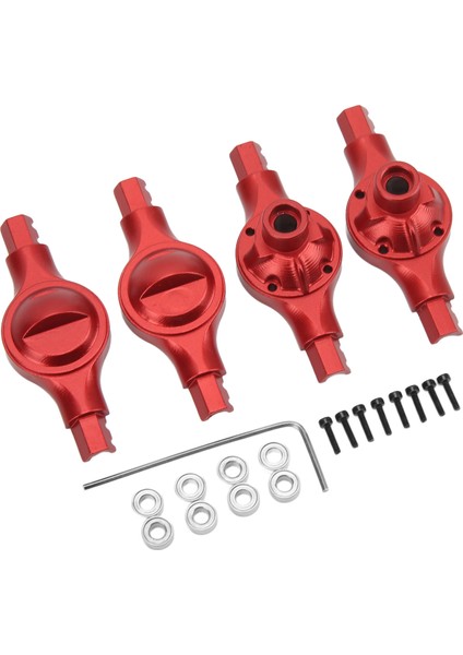 Alüminyum Alaşımlı Ön Arka Aks Muhafazası Değiştirilebilir Dalı Aks Kabuk Xiaomi Jimny XMYKC01CM 1/16 Rc Araba Kırmızı (Yurt Dışından) modelleri