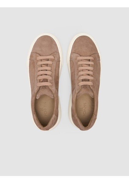 %100 Hakiki Deri Krem Kadın Sneaker fırsatları