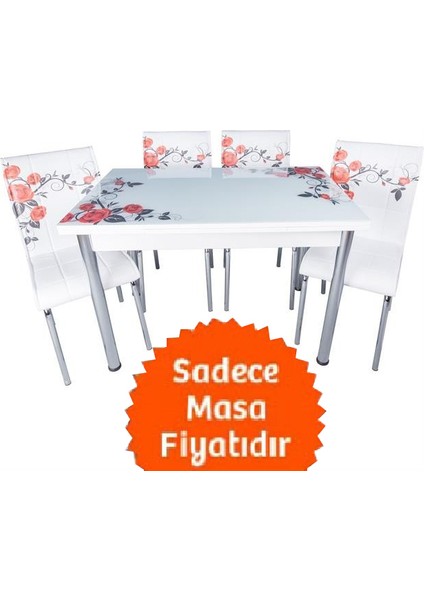 Yandan Açılır Büyüyen Cam Mutfak Masası 70X110 modelleri