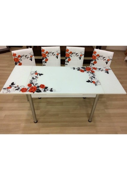 Yandan Açılır Büyüyen Cam Mutfak Masası 70X110 indirimleri