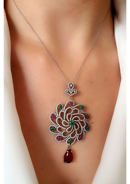 italyan tasarımı gümüş lüks kolye