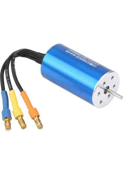 2445 5400KV 4 Kutuplu Sensörsüz Fırçasız Motor W / ￠2.3 mm Mil Için 1/16 1/18 Rc Model Araba (Yurt Dışından)