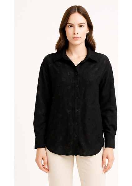 Kadın Oversize Uzun Kollu Tunik - Gömlek