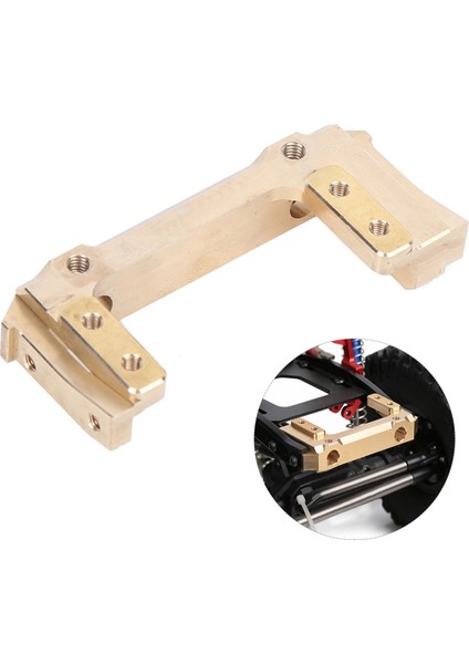 Pirinç Ön Tampon Montajı Servo Montajı Uzaktan Kumanda Modeli Aksesuarı Axial SCX10II Rc Araba Için Uygun (Yurt Dışından) fiyatları