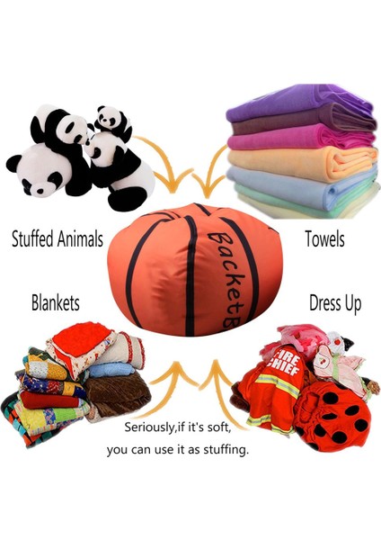 Depolama Şişme Koltuk 18 Inç Beanbag Kapak Fermuarlı Çocuklar Için Peluş Oyuncaklar Oyun (Yurt Dışından) fırsatları
