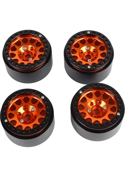 4 Adet 1:10 Rc Paletli Araba Metal Tekerlek Göbeği Araba Lastiği Axial SCX10 / SCX10II / 90046 / 90047 Için Uygun Siyah ve Altın (Yurt Dışından) fiyatları