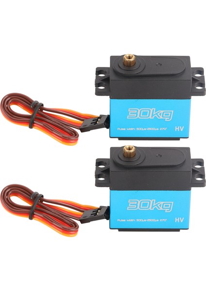 2 Takım 30KG Direksiyon Dişlisi Alüminyum Alaşımlı 270 Derece Dişli Servo 25T Metal Servo Kol 1/8 1/10 1/12 Ölçekli Robotlar (Yurt Dışından) fiyatları