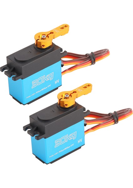2 Takım 30KG Direksiyon Dişlisi Alüminyum Alaşımlı 270 Derece Dişli Servo 25T Metal Servo Kol 1/8 1/10 1/12 Ölçekli Robotlar (Yurt Dışından) fırsatları