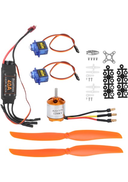 A2217 1250KV Fırçasız Motor 40A Esc SG90 9g Mikro Servo 8060 Pervane Rc Uçak Için (1250KV Motor 40A Esc 9g Servo 8060 Pervane) (Yurt Dışından) indirimleri
