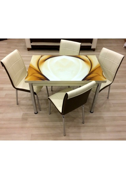 Yandan Açılır Büyüyen Cam Mutfak Masası 70X110 modelleri