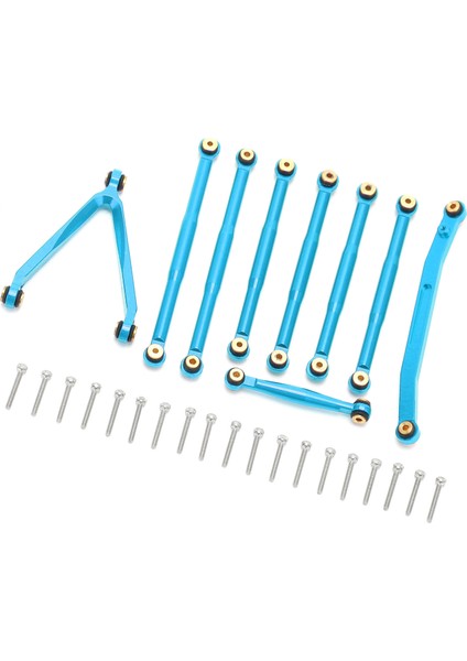 Rc Alüminyum Çubuk Bağlantı Çekme Lastiği Çubuk Takımı Süspansiyon Bağlantı Seti Axıal SCX24 1/24 Rc Carblue Için (Yurt Dışından) modelleri