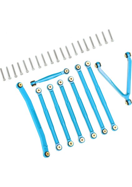 Rc Alüminyum Çubuk Bağlantı Çekme Lastiği Çubuk Takımı Süspansiyon Bağlantı Seti Axıal SCX24 1/24 Rc Carblue Için (Yurt Dışından) fırsatları