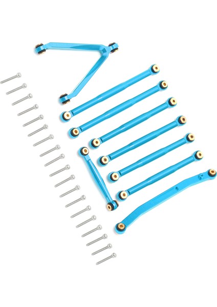 Rc Alüminyum Çubuk Bağlantı Çekme Lastiği Çubuk Takımı Süspansiyon Bağlantı Seti Axıal SCX24 1/24 Rc Carblue Için (Yurt Dışından) indirimleri