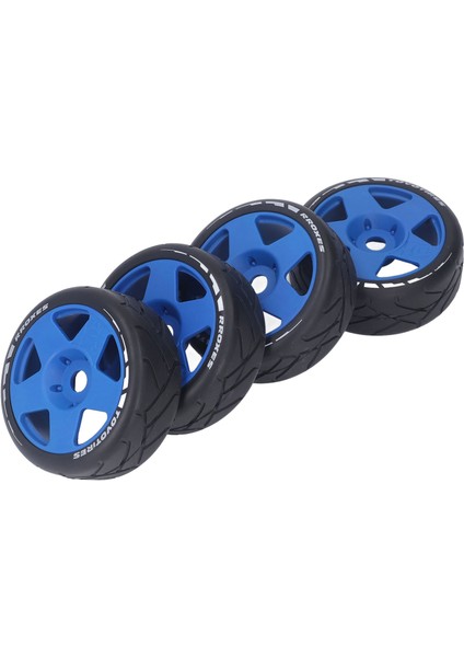 4 Adet 1/8 Gt Rc Tekerlekler Güçlü Tutuşlu Yol Yarış Lastikleri Yol Tekerleklerinde Aşınmaya Dalı 17MM Adaptörlü Mavi (Yurt Dışından) fırsatları