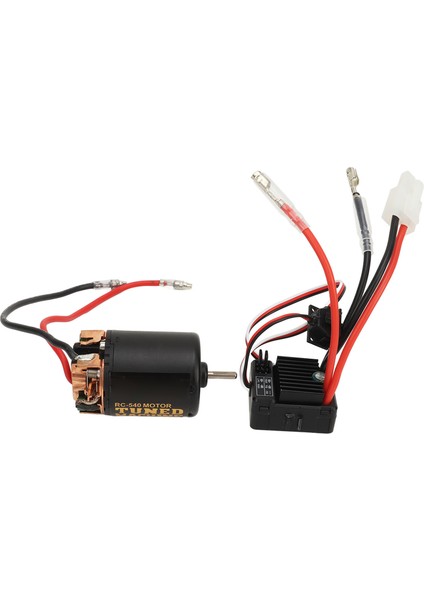 Rc Motor Esc Combo Fırçalanmış 540 Motor Yüksek Tork 60A Hız Kontrol Cihazı Düşük Gürültü Güçlü Rc Araba Aksesuarı 1/14 1/10 13T (Yurt Dışından) fırsatları