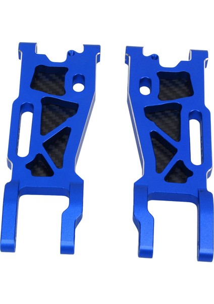 Rc Ön Süspansiyon Kolları Seti Alüminyum Alaşımlı Karbon Tabak Rc Ön Salıncak Kolları Traxxas 1/8 4WD Kızak Mavi (Yurt Dışından) modelleri