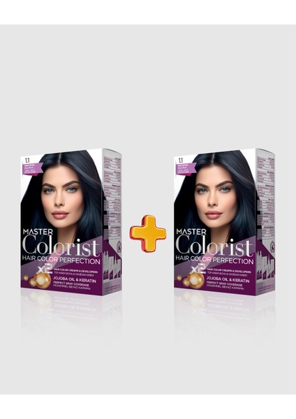 2'li Set Boya 1.1 Mavi Siyah