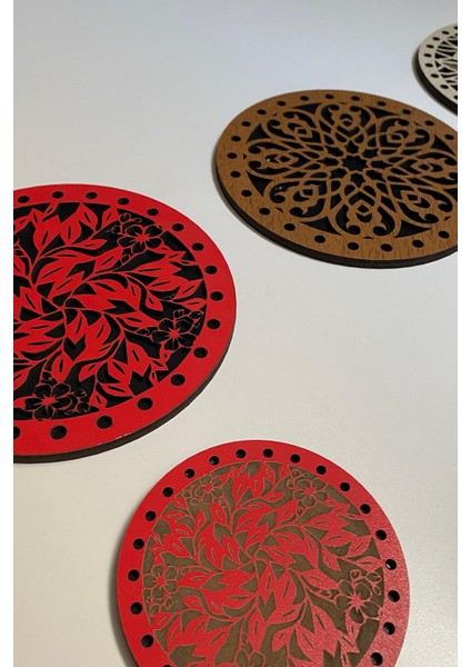 8'li Büyük Boy ve Küçük Boy Ahşap Tencere, Tava, Çaydanlık ve Bardak Altlık Nihale Seti 9 fırsatları