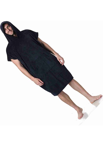 Bornoz Yüzme Hızlı Kuru Pelerin Polar Elbise Sörf Dalış Kapüşonlu Banyo Havlusu Plaj Panço Rüzgar Geçirmez ve Sıcak Ev Elbiseler Erkekler Kadınlar Için (Yurt Dışından) modelleri