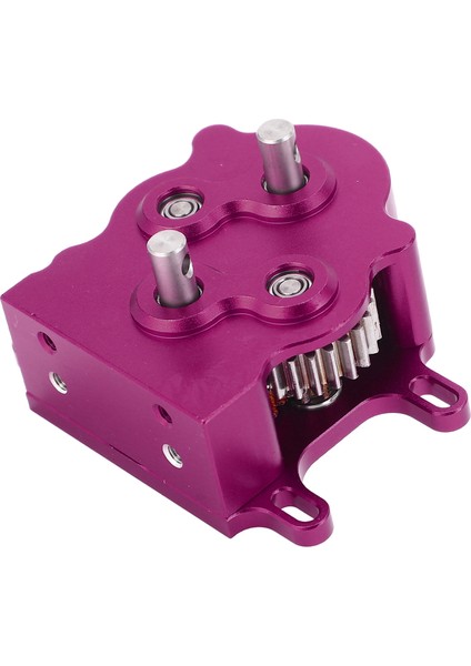 Rc Araba Şanzıman Çift Dış Rotorlu Motor Şanzıman Kutusu Düzeneği Için Kızak Plakası ile SCX10 1/10 Ölçekli Paletli Mor (Yurt Dışından) fiyatları
