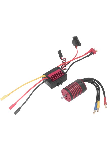 Motor Esc Seti 2838 Fırçasız Motor ve 35A Fırçasız Esc Için Yedek 1/14 1/16 Rc Araba Kırmızı 5800KV (Yurt Dışından)