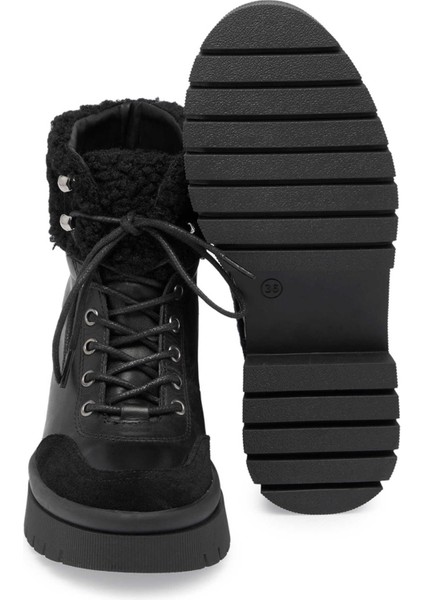 Siyah Hakiki Deri Kadın Casual Bot - K23K1BT66941-A23