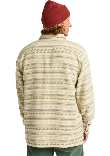 Offshore Jacquard Flannel Erkek Bej Gömlek