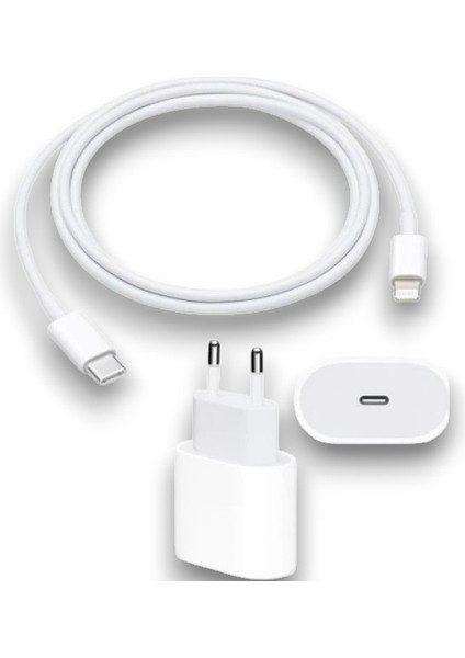 Apple Uyumlu 20W Hızlı Şarj Seti - Type-C Adaptör + Lightning Kablo | Propice Teknolojik Mağaza