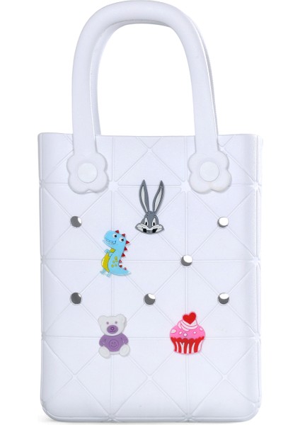 Rahat Taşınabilir Eva Omuz Çantası – Charm Detaylı-Küçük Boy fiyatları