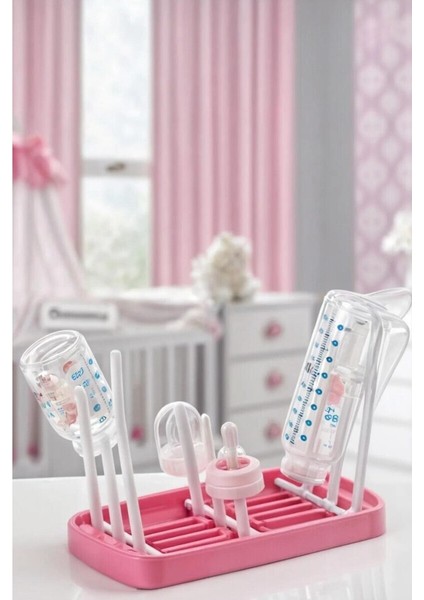 Katlanabilir Biberon ve Mama Kabı Kurutucu, Pratik ve Şık Tasarım, Pembe fiyatları