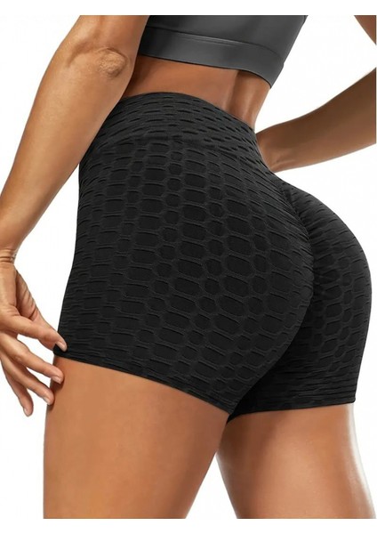 Eyesof Kadın Arkası Büzgülü Kendinden Desenli Toparlayıcı Mini Tayt modelleri