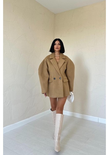 Eyesof Camel Iki Düğmeli Manto