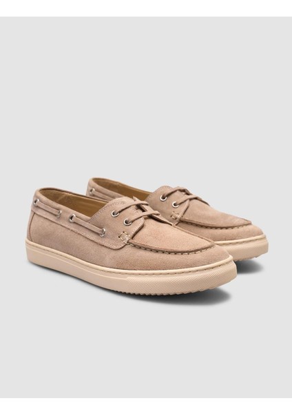 %100 Hakiki Deri Kremsüet Kadın Loafer fiyatları