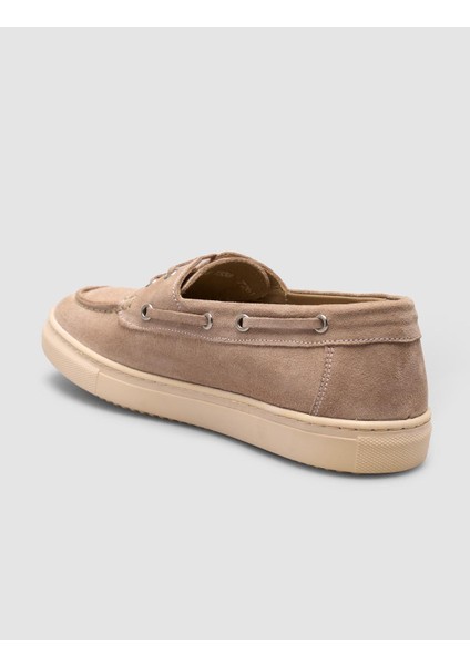 %100 Hakiki Deri Kremsüet Kadın Loafer indirimleri