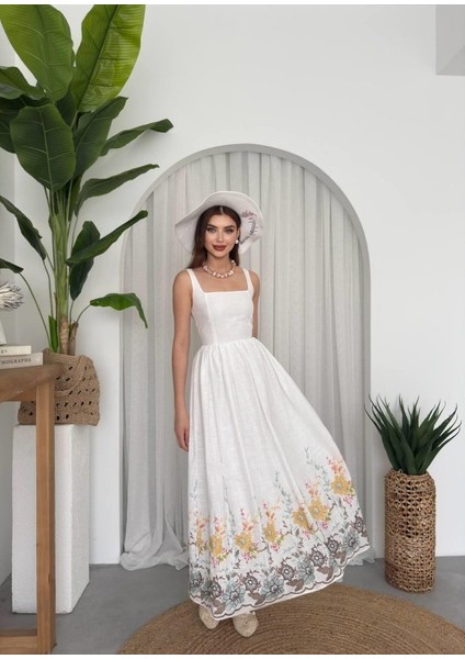 Eyesof Mazi Çiçek Desenli Elbise