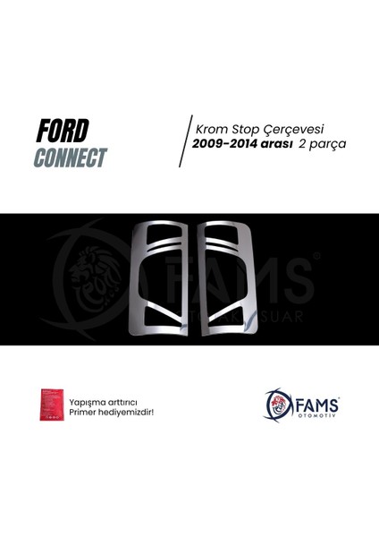 Ford Connect Krom Stop Çerçevesi 2 Parça 2009-2014 Paslanmaz Çelik fiyatları