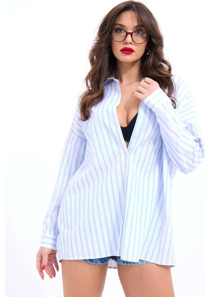 Eyesof 5213 Gömlek-Los Angeles Çizgili indirimleri