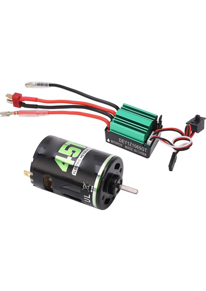 540 Fırçalı Motor ile 65A T Fiş Esc Yüksek Burulma Su Geçirmez Elektrik Motoru Rc Tırmanma Araba Için 45T (Yurt Dışından) indirimleri