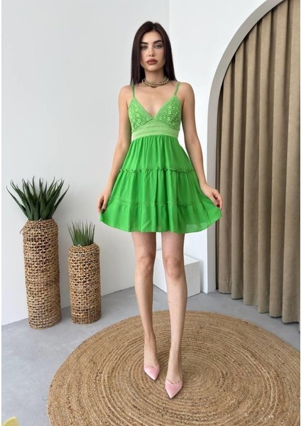 Eyesof Nivel Göğsü Büzgülü Elbise