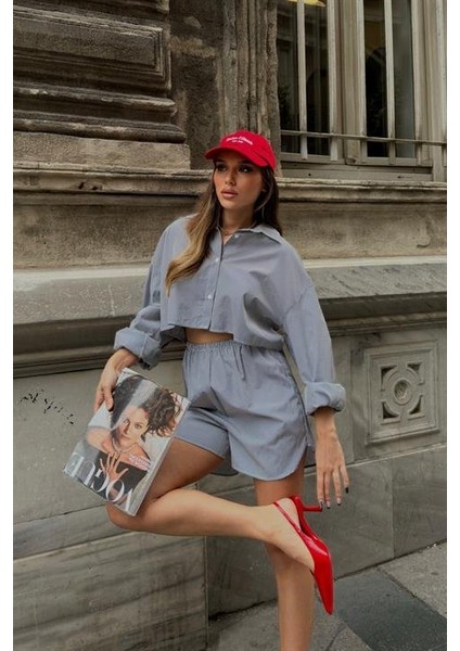 Eyesof Volerie Çizgili Şortlu Takım 9342-17 modelleri