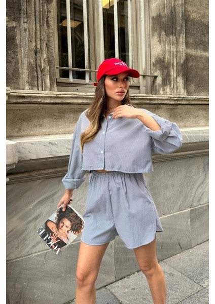 Eyesof Volerie Çizgili Şortlu Takım 9342-17 fırsatları