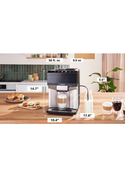 TPE40307 Serie 4, Tam Otomatik Kahve Makinesi, Verocafe, Metalik Inoks Gümüş fırsatları