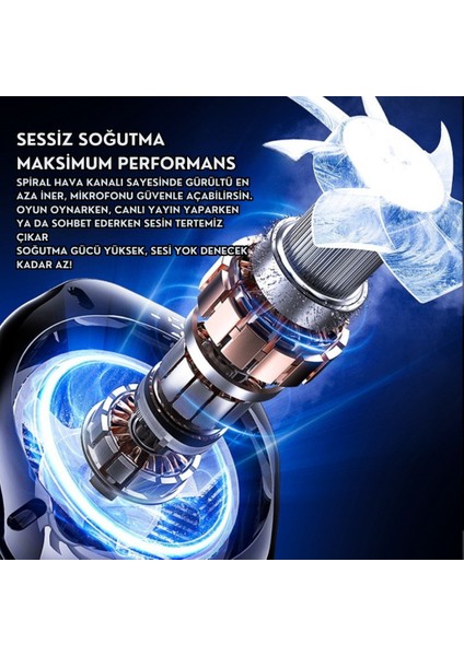 Magsafe ve Klipsli Süper Hızlı Telefon Soğutucu | 5000RPM, Rgb Led, Dijital Isı Göstergeli indirimleri