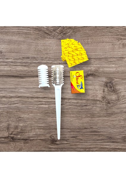 SU02 Beyaz Saç Kesim Usturası -Jiletli Tarak(+5 Adet Jilet) modelleri