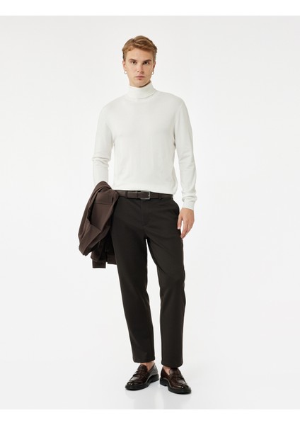 Viskon Karışımlı Uzun Kollu Balıkçı Yaka Basic Triko Kazak fiyatları